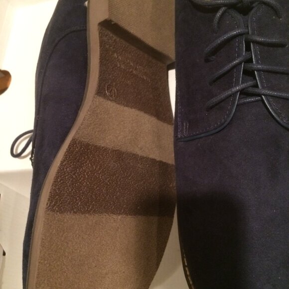 Men's Oxford blue suede shoes from Old Navy, size US 12 NEW - Picture 4 of 4